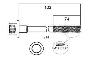 HEAD BOLT SET MERCEDES 190 260 300-PERMASEAL-Autoignite NZ
