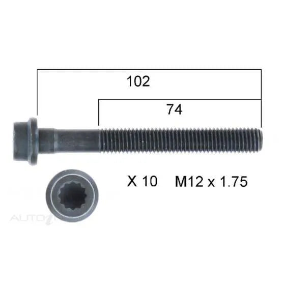 HEAD BOLT SET MERCEDES | HBS199-PERMASEAL-Autoignite NZ