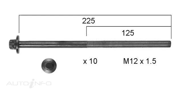 HEAD BOLT SET MERCEDES | HBS305-PERMASEAL-Autoignite NZ