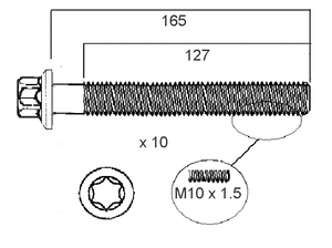 HEAD BOLT SET MERCEDES M271-PERMASEAL-Autoignite NZ