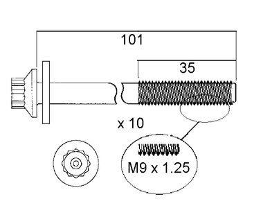 HEAD BOLT SET MITSI 4G13 4G15-PERMASEAL-Autoignite NZ