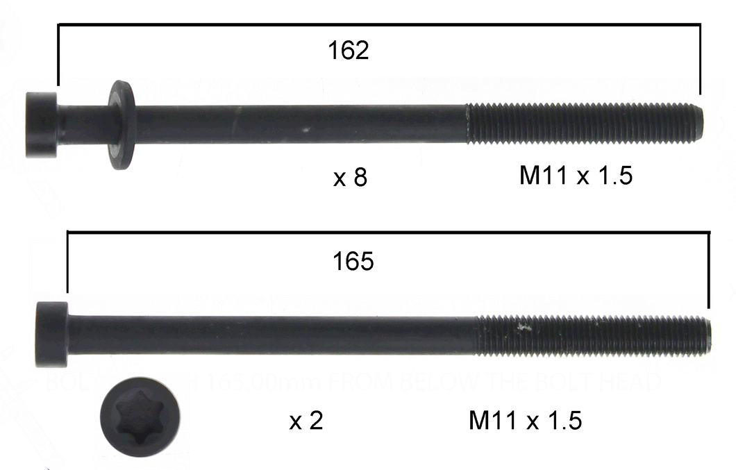 HEAD BOLT SET MITSUBISHI 4B11 4B12-PERMASEAL-Autoignite NZ