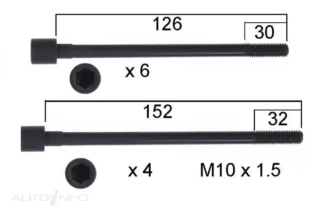 HEAD BOLT SET NISSAN L16 L18 L10-PERMASEAL-Autoignite NZ