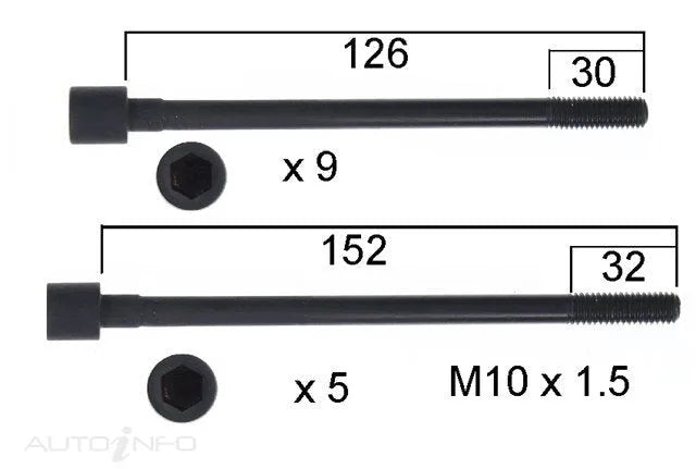 HEAD BOLT SET NISSAN L24 L26 L28-PERMASEAL-Autoignite NZ
