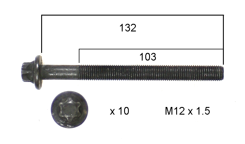 HEAD BOLT SET NISSAN M9R-PERMASEAL-Autoignite NZ