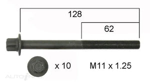 HEAD BOLT SET NISSAN MR16DDT-PERMASEAL-Autoignite NZ