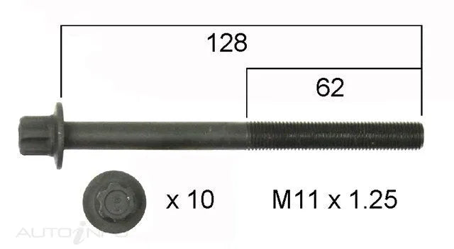 HEAD BOLT SET NISSAN MR16DDT-PERMASEAL-Autoignite NZ