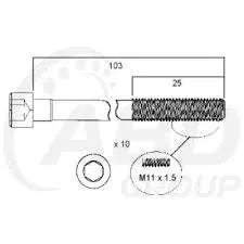 HEAD BOLT SET NISSAN MR20DE-PERMASEAL-Autoignite NZ