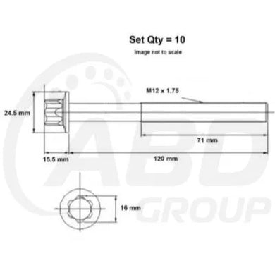 HEAD BOLT SET NISSAN QR25DE-PERMASEAL-Autoignite NZ
