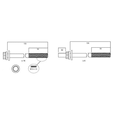 HEAD BOLT SET NISSAN ZD30DDTI | HBS185-PERMASEAL-Autoignite NZ