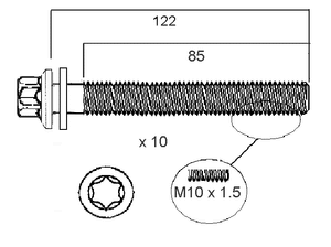 HEAD BOLT SET PEUGEOT TU5-PERMASEAL-Autoignite NZ