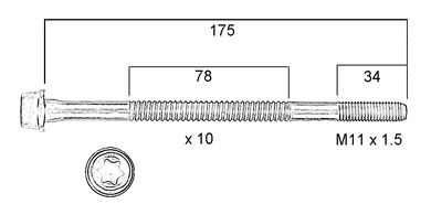HEAD BOLT SET PEUGEOT XU7 | HBS193-PERMASEAL-Autoignite NZ