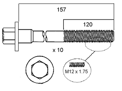 HEAD BOLT SET RENAULT/VOLVO | HBS148-PERMASEAL-Autoignite NZ