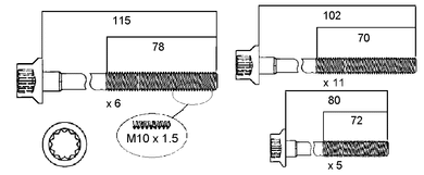 HEAD BOLT SET SSANGYONG OM662-PERMASEAL-Autoignite NZ
