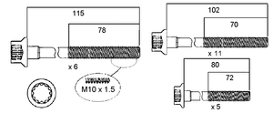 HEAD BOLT SET SSANGYONG OM662-PERMASEAL-Autoignite NZ