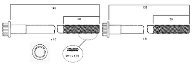 HEAD BOLT SET TOYOTA 1C 2C 3C-PERMASEAL-Autoignite NZ
