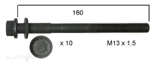 HEAD BOLT SET TOYOTA 1VD-FTV-PERMASEAL-Autoignite NZ