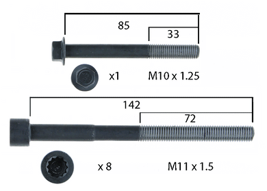 HEAD BOLT SET TOYOTA SINGLE HEAD-PERMASEAL-Autoignite NZ