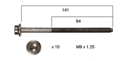 HEAD BOLT SET VOLKSWAGEN | HBS223-PERMASEAL-Autoignite NZ