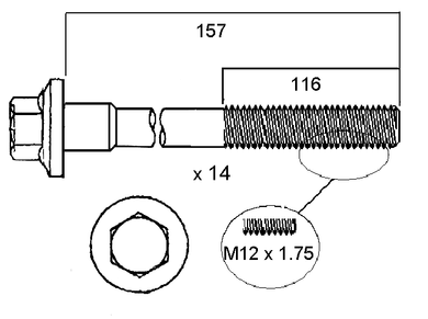 HEAD BOLT SET VOLVO | HBS145-PERMASEAL-Autoignite NZ