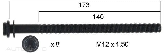 HEAD BOLT SET VW AUDI CJMA-PERMASEAL-Autoignite NZ
