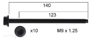 HEAD BOLT SET VW CZCA CMBA CJZD-PERMASEAL-Autoignite NZ