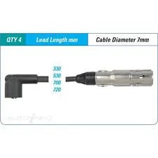 IGNITION LEAD SET AUDI/VW 1.6, 2.0 ILS-050M | ILS-050M-AUTOIGNITE-Autoignite NZ