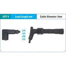 IGNITION LEAD SET BARINA SB 1.6 ILS-058M | ILS-058M-AUTOIGNITE-Autoignite NZ