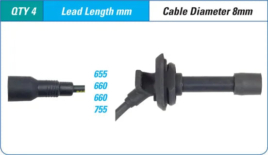 IGNITION LEAD SET | ILS-304M-AUTOIGNITE-Autoignite NZ