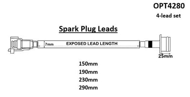 IGNITION LEAD SET TOYOTA 4AGE | OPT4280-AUTO AGENCIES-Autoignite NZ