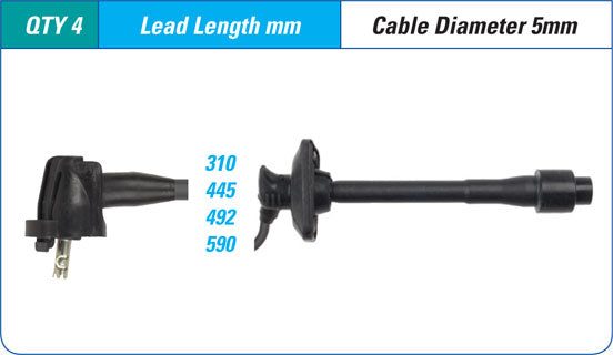 IGNITION LEAD SET TOYOTE 5SFE | ILS-025M-AUTOIGNITE-Autoignite NZ