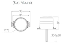 Load image into Gallery viewer, LED AMBER BEACON 10-80V 2 BOLT METAL MNT 10xSTRBE 2xROT PATTs-IGNITE-Autoignite NZ
