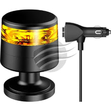 Load image into Gallery viewer, LED AMBER BEACON 10-80V MAGNET MOUNT 10x STRBE 2x ROT PATTNs-IGNITE-Autoignite NZ
