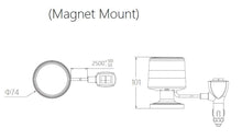 Load image into Gallery viewer, LED BLUE BEACON 10-80V MAGNET MOUNT 10x STRBE 2x ROT PATTNs-IGNITE-Autoignite NZ
