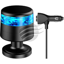 Load image into Gallery viewer, LED BLUE BEACON 10-80V MAGNET MOUNT 10x STRBE 2x ROT PATTNs-IGNITE-Autoignite NZ
