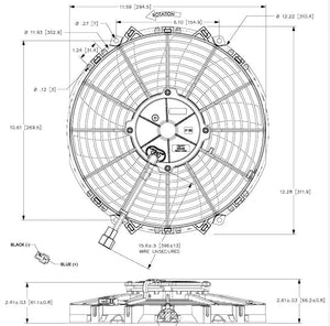 MARADYNE 11IN CHAMPION SERIES 12V FAN | M113K-MARADYNE-Autoignite NZ