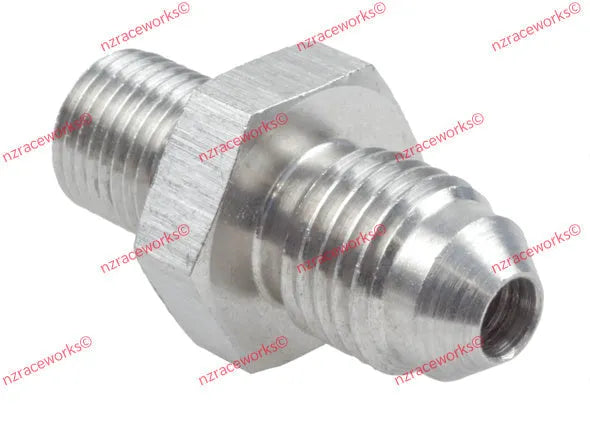 METRIC MALE M10X1.5 TO MALE FLARE AN-4 SS (DUAL SEAL)-NZRACEWORKS-Autoignite NZ