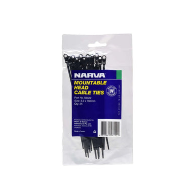 MOUNTABLE HEAD CABLE TIE | 56422-NARVA-Autoignite NZ