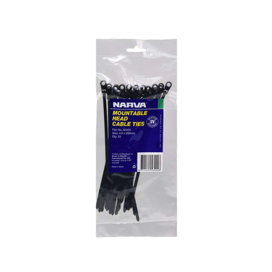 MOUNTABLE HEAD CABLE TIE | 56424-NARVA-Autoignite NZ