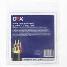 Load image into Gallery viewer, OEX 2.5mm 7 Core Trailer Cable, With Black Sheath - 10m Blister Pack
