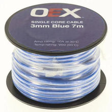 Load image into Gallery viewer, OEX 3mm Single Core Automotive Cable, Blue - 7m Roll
