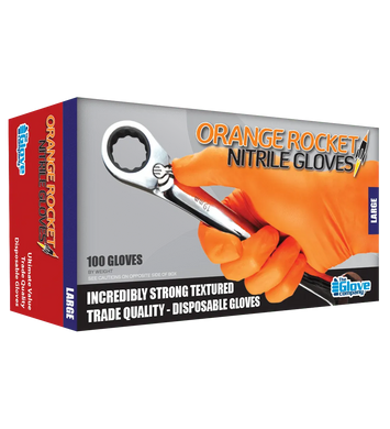 Orange Rocket® Disposable Gloves Box of 100-TGC-Autoignite NZ