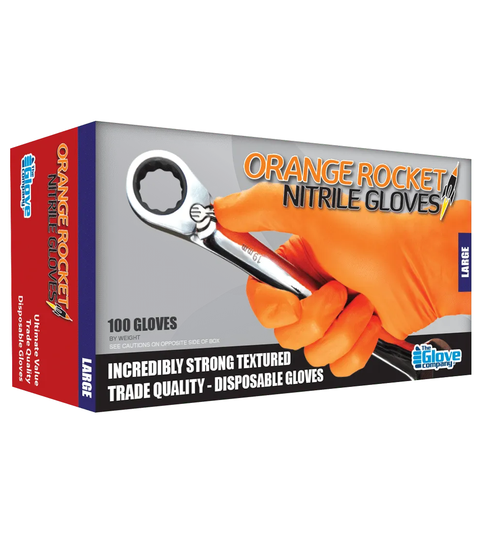 Orange Rocket® Disposable Gloves Box of 100-TGC-Autoignite NZ