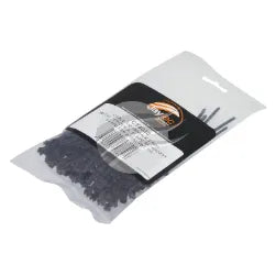 PKT 100 BLACK CABLE TIE SCREW MOUNT 21.9mm x 7.8mm SADDLE | CT4030-JAYLEC-Autoignite NZ