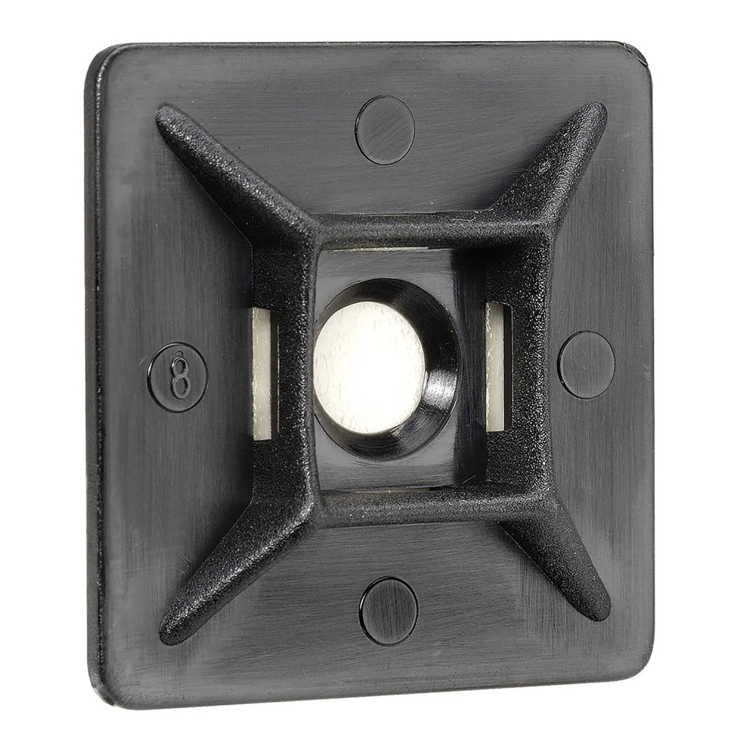 PKT 100 CABLE TIE MOUNTS WHITE 28MM | 56448W-AUTOIGNITE-Autoignite NZ