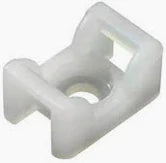 PKT 25 WHITE CABLE TIE SCREW MOUNT SADDLE TYPE | CT5030-JAYLEC-Autoignite NZ