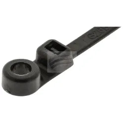 PKT100 CABLE TIE 200mm X 4.8mm BLACK SCREW MOUNT UV RESISTANT | CT4011-JAYLEC-Autoignite NZ
