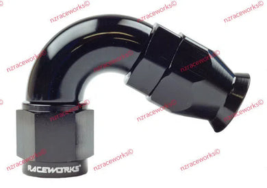 PTFE HOSE END AN-3 120DEG-NZRACEWORKS-Autoignite NZ