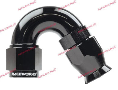 PTFE HOSE END AN-3 150DEG-NZRACEWORKS-Autoignite NZ