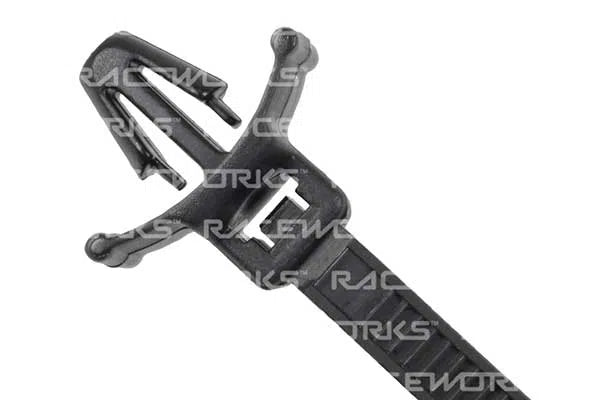 PUSH MOUNT CABLE TIE BLACK PK100 200MM | VPR-007-NZRACEWORKS-Autoignite NZ